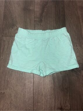 Carter's Light Mint Elastic Waist Cotton Shorts